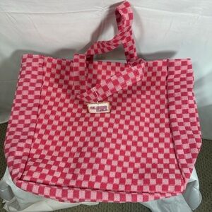 Gloss and Glo Pink Check Tote